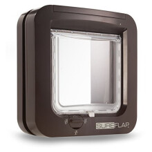 Sureflap Microchip Cat Flap - Brown - sureflap microchip cat brown