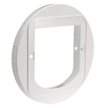 Sureflap Cat Flap Mounting Adaptor, White - Adaptor - sureflap mounting adaptor cat white