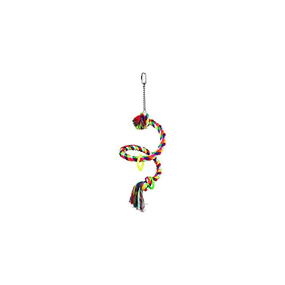 Trixie Spiral Rope Bird Perch, 21mm x 50cm - Perch 50cm 21mm Toy -  spiral rope perch bird trixie 50 cm 21 mm toy