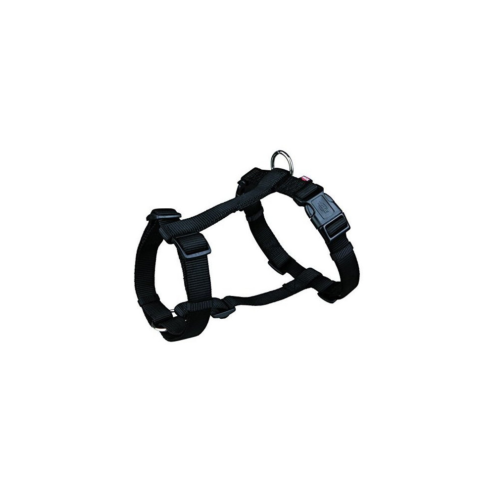 Trixie 20341 Premium H-harness M-l 50-75 Cm/25mm Black - Hharness Dog Quality -  trixie premium hharness dog black quality new nylon 20341 ml 5075