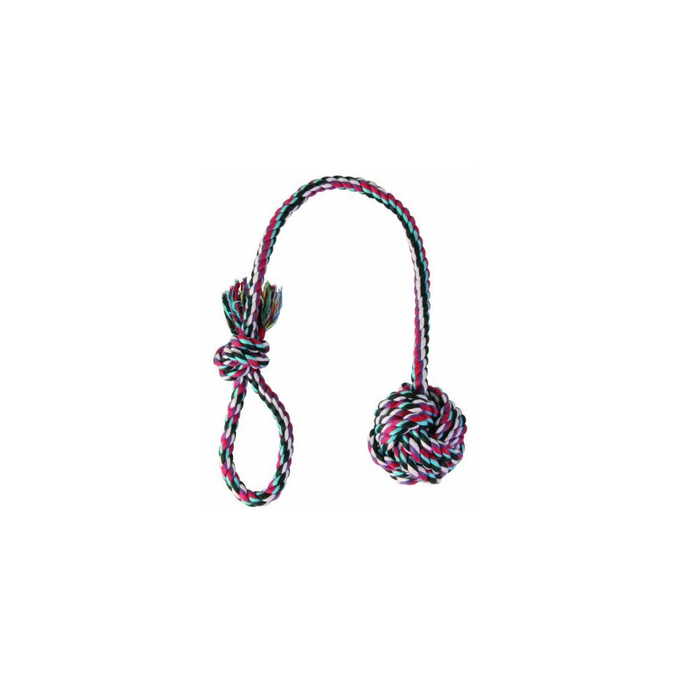 Trixie Denta Fun Playing Rope With Woven In Ball For Dog, 50 x 7cm -cm Dog 7 -  rope ball trixie playing cm denta fun 50 dog 7 woven