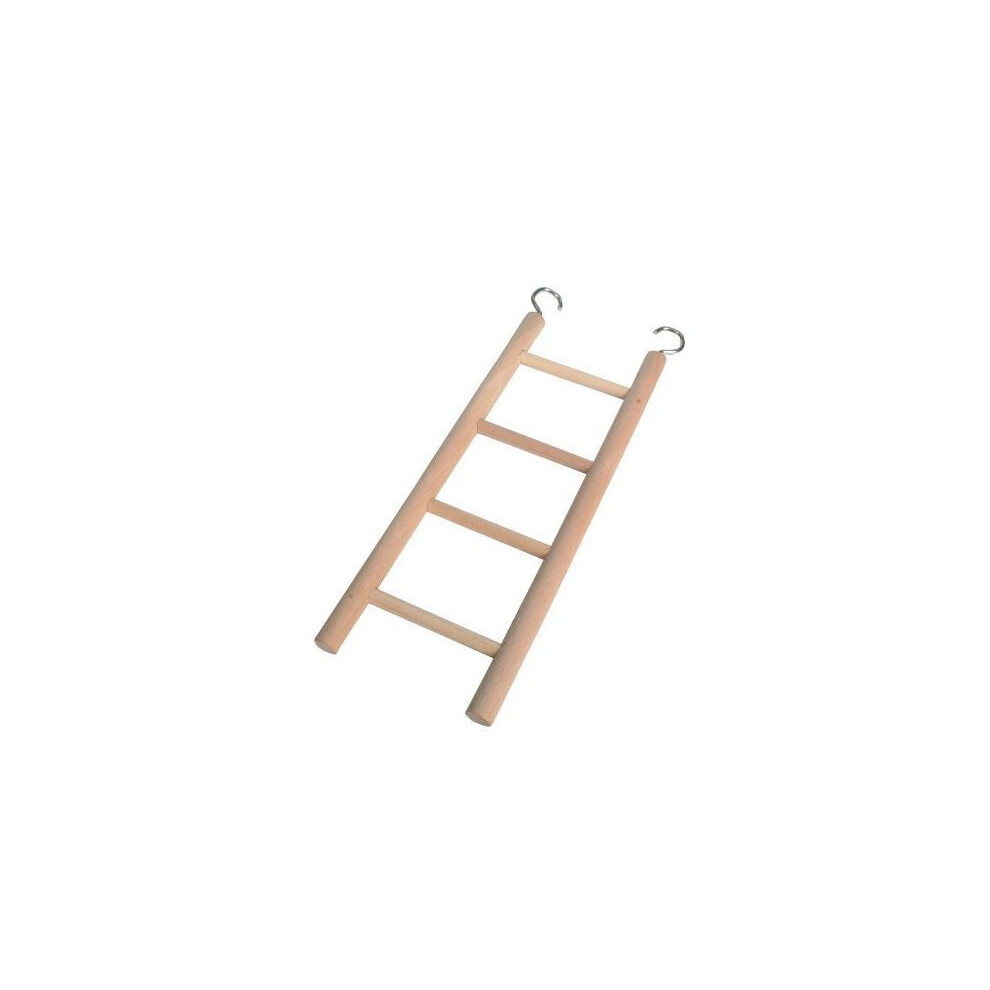 Trixie Wooden Ladder With Four Rugs, 20cm - Cage Bird Budgie Hamster Sizes 5 -  wooden ladder cage bird budgie hamster trixie sizes 5 ladders rodent