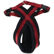 Trixie Premium Harness With Fleece Padding,35-50cm/ 20 Mm, Small,red - Dog Red - harness trixie premium dog fleece red padded 20 mm touring