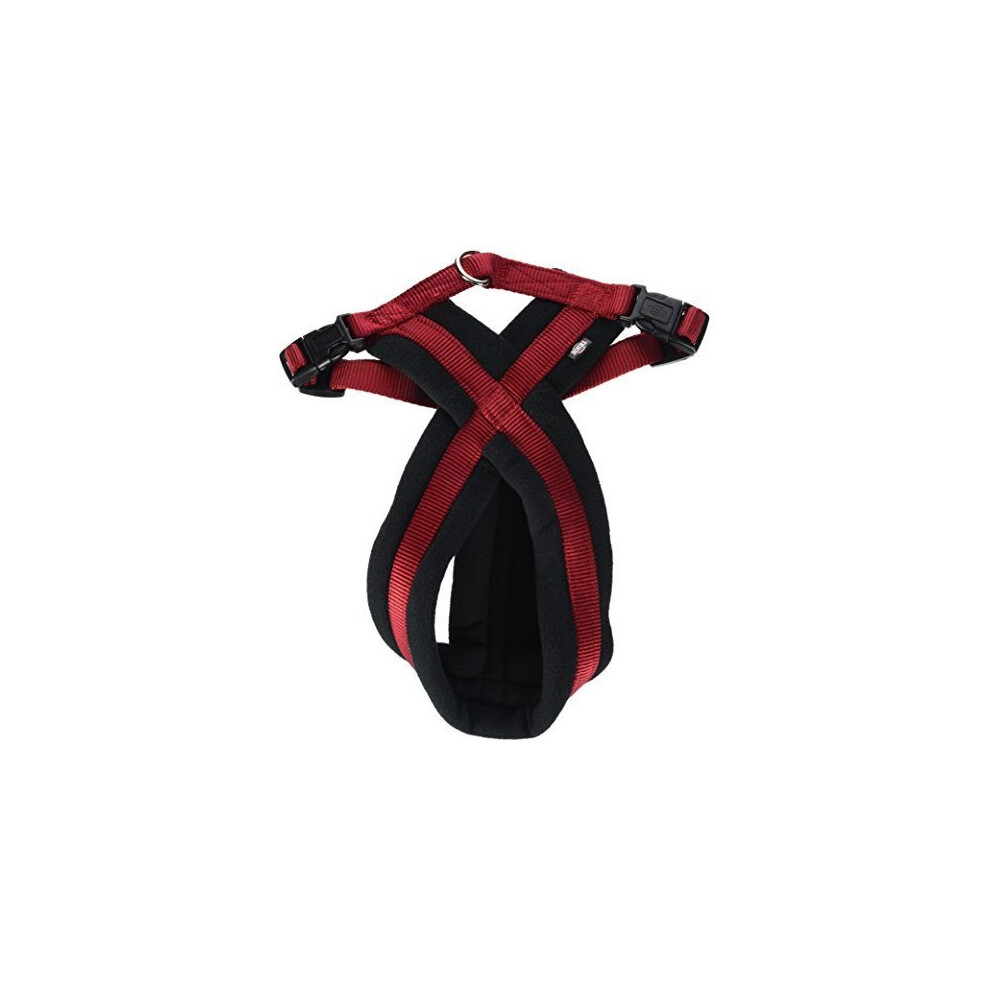 Trixie Premium Harness With Fleece Padding,35-50Cm/ 20 Mm, Small, - Dog - Harness Premium Dog Fleece Padded 20 Mm Touring Red