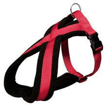 Trixie Premium Touring Dog Harness, 70 - 100cm x 25 Mm, Red - Harness Padded - trixie dog harness padded premium soft touring fleece adjustable