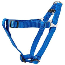 Trixie 20422 Premium Harness L-xl 70-100 Cm/ 25mm Blue - Dog Padded Touring - dog harness trixie padded premium touring large fleece soft sizes blue