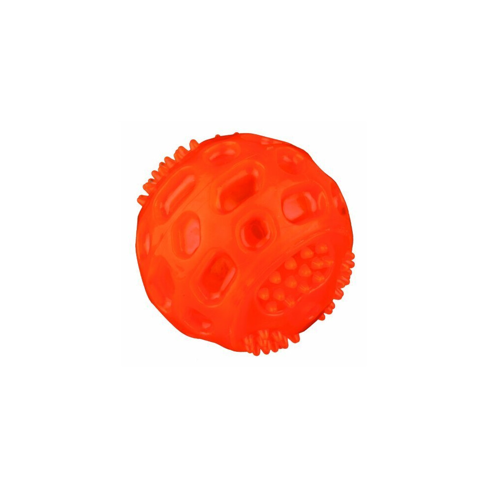 Trixie Flashing Ball, Thermoplastic Rubber (Tpr) 6.5Cm (Random Color) - Ball - Ball Flashing Rubber Dog Toy Puppy 33643 Floating Thermo
