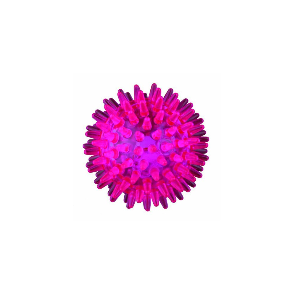 Trixie Flashing Hedgehog, Thermoplastic Rubber (Tpr), Floatable - Hedgehog Tpr - Flashing Rubber Hedgehog Thermoplastic Tpr Floatable Ball