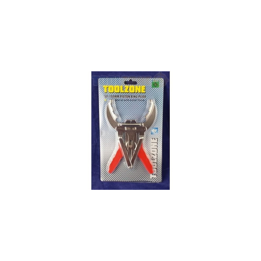 Toolzone Piston Ring Expander Remover Removal Pliers 50-100Mm Au076 - 50Mm - Piston Ring Pliers Remover Removal Expander 50Mm 100Mm Au076 Car Grip 5055143917406