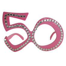 Party Glasses Birthday 50th Pink - birthday 50th pink glasses party