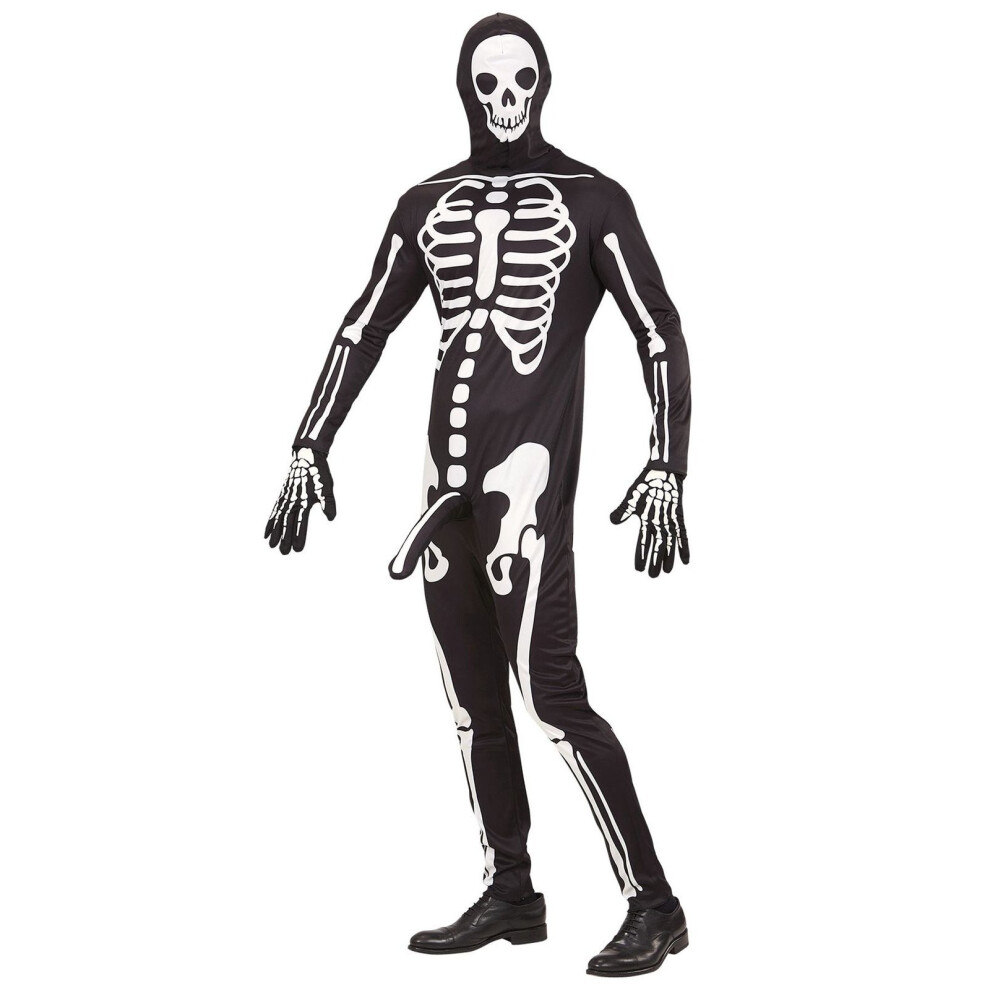 Horny Skeleton Medium For Halloween Fancy Dress Costume - Green