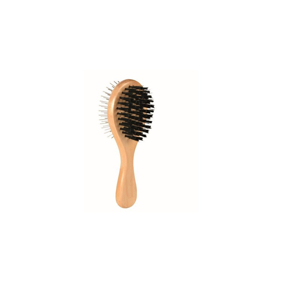 Wooden Brush, Double Sided, 6 ï¿½ 17cm - 17cm Brush Sided x Trixie 5 -  17 cm brush double sided 6 wooden x trixie 5