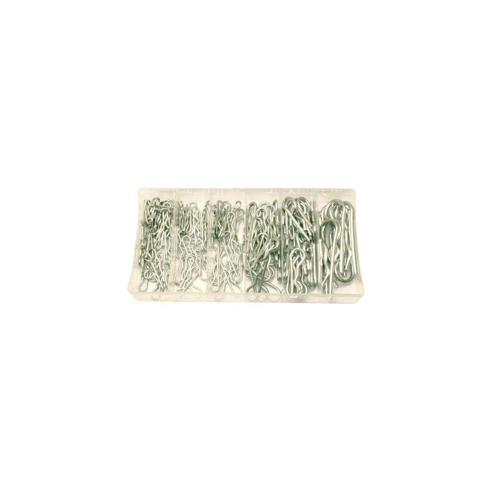 Toolzone 150Pc Hair Pin Assortment (R Pins) - 150 Piece Clip Cotter Hw174 - Hair Pin 150 Piece Clip Assortment Cotter 150Pc Hw174 5055143909937