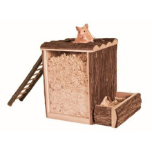 Trixie Large Wooden Digging Tower For Pet Hamster, 25 × 24 × 20cm - Hamster 20 -  tower hamster wooden large digging trixie pet 25 24 20 cm play
