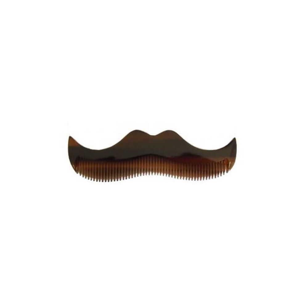 Morgan's Unisex Yellow,Not,Specified Amber Moustache Shaped Comb