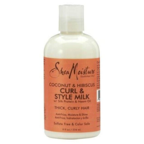 Shea Moisture Shea Moisture Latte per ricci e stili 8oz Cocco e ibisco (236ml)
