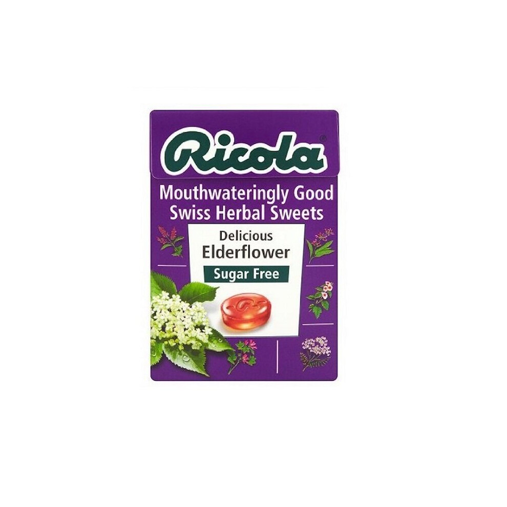 Ricola Elderflower Sugar Free Swiss Herb Drops 45g