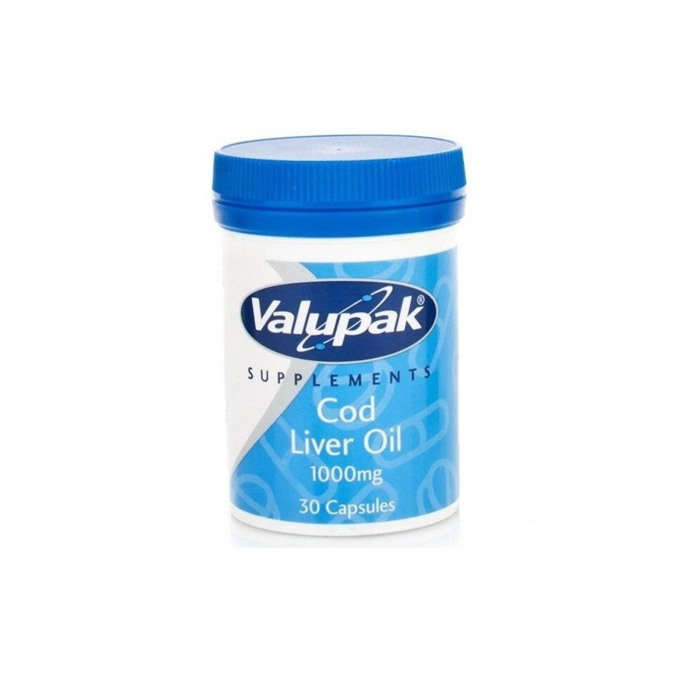 Valupak Cod Liver Oil 1000Mg 30 Capsules