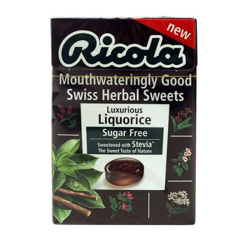Ricola Sugar Free Liquorice Drops 45g