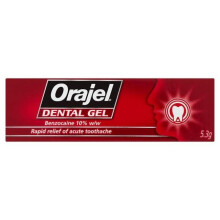 Orajel Dental Gel for Rapid Relief of Toothache 5.3g