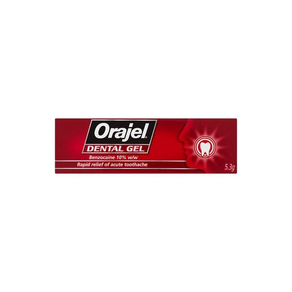 Orajel Dental Gel For Rapid Relief Of Toothache 5.3G