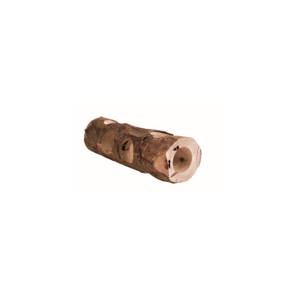 Trixie Natural Living Tube Tunnel, 30 X 7Cm Diameter - Tunnel Toy Wooden - Tunnel Natural Toy Wooden Hamster Tube 30Cm Mice Living Mouse Peep
