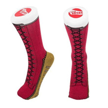 Silly Socks Red Boots Sneaker Shoe Novelty Joke Gift Fun Size 5-11 - Trainer - silly socks novelty trainer cotton lace sneakers joke fun gift design