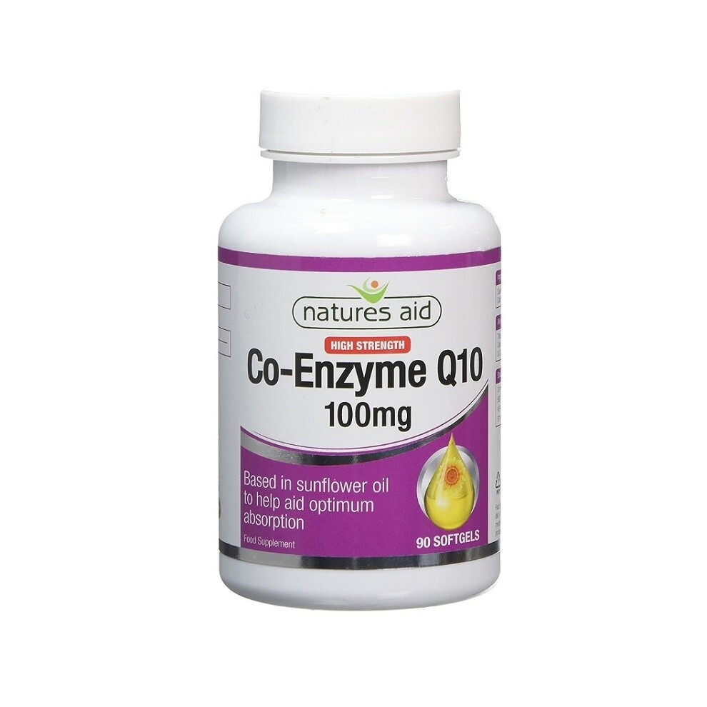 Natures Aid Co-Enzyme Q10 100mg 90 Softgels