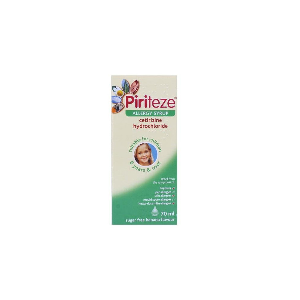 Piriteze Once-A-Day Allergy Syrup 70Ml
