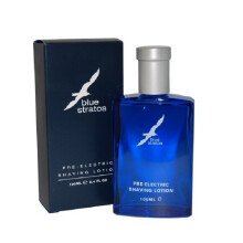 Blue Stratos Pre-Electric Shaving Lotion 100ml – Cool Citrus & Lavender Scent, Pre-Shave Prep for a Closer Electric Shave