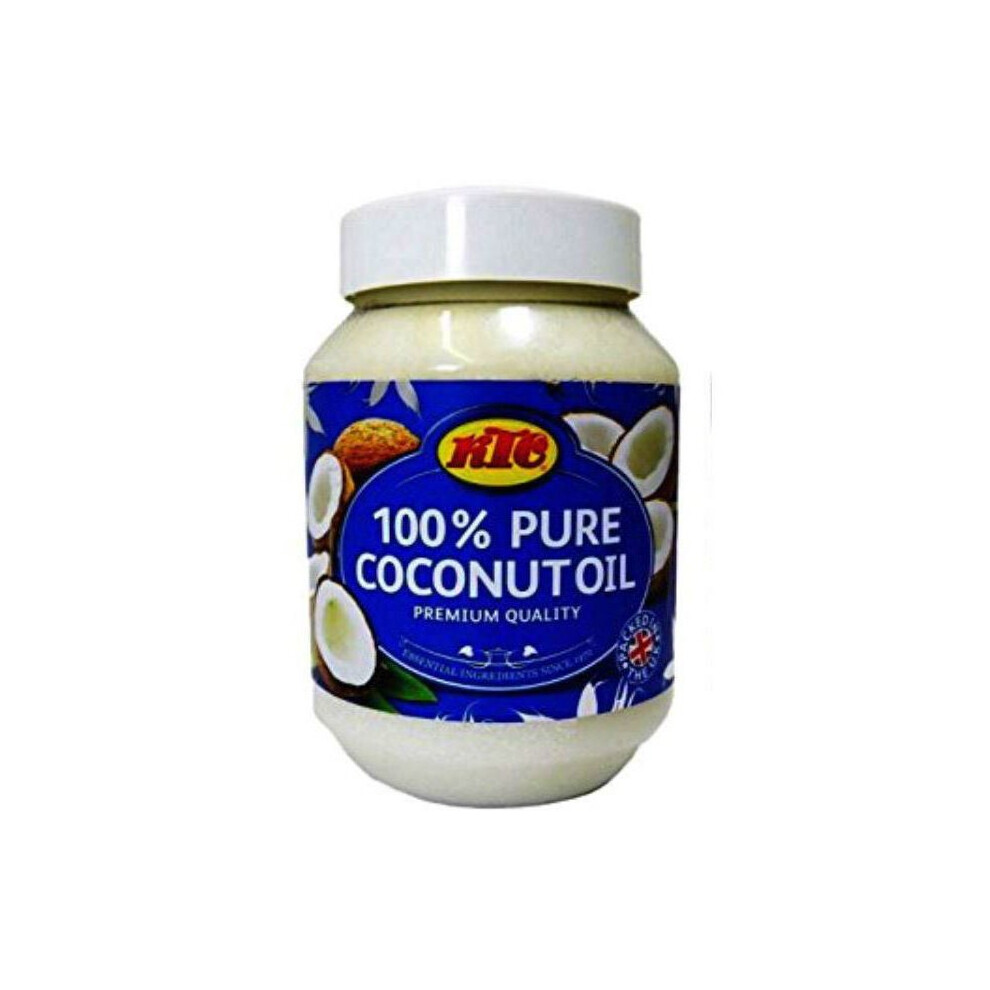 KTC Coconut Oil 500g - 100% Pure, Multi-Purpose for Hair, Skin & Cooking
