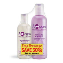 Aphogee Hidratante Equilibrante y Tratamiento de Proteínas de Dos Pasos para Cabello Saludable y Fuerte