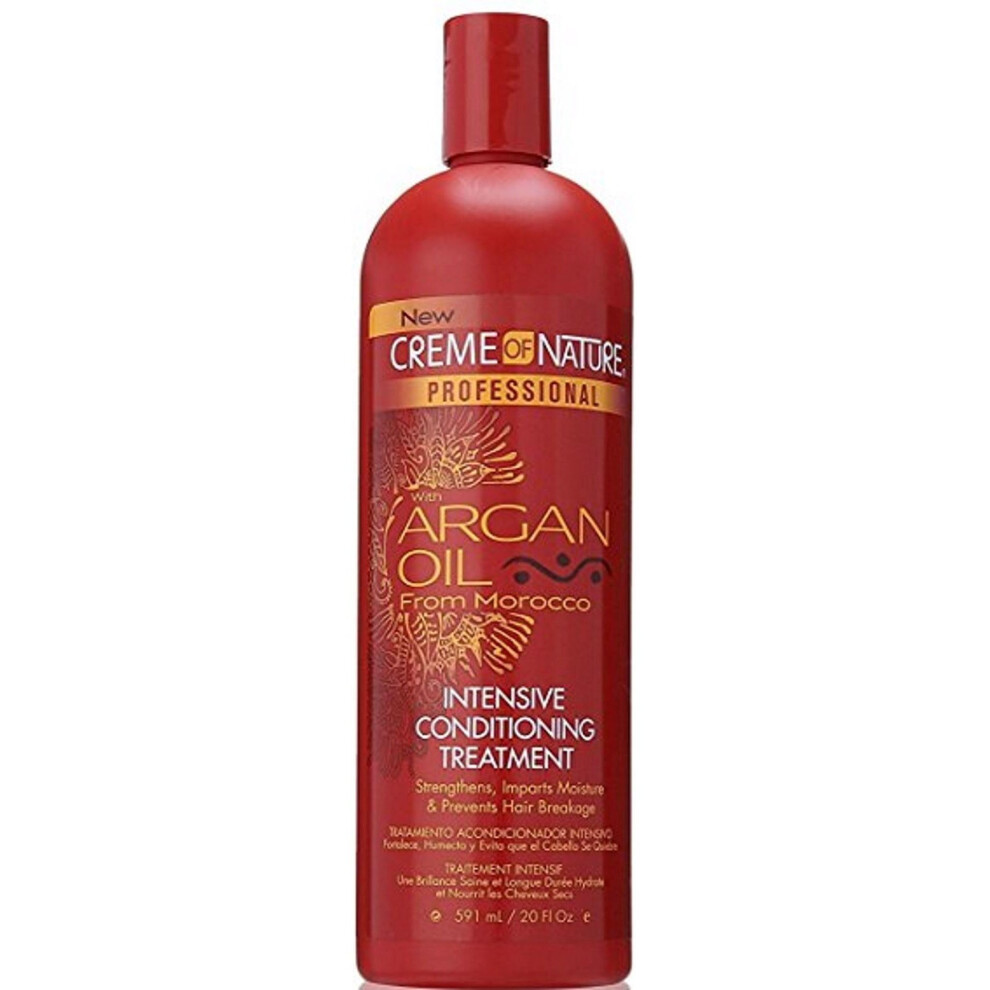 New Creme Of Nature Argan Intensive Conditoning Treatment 591Ml