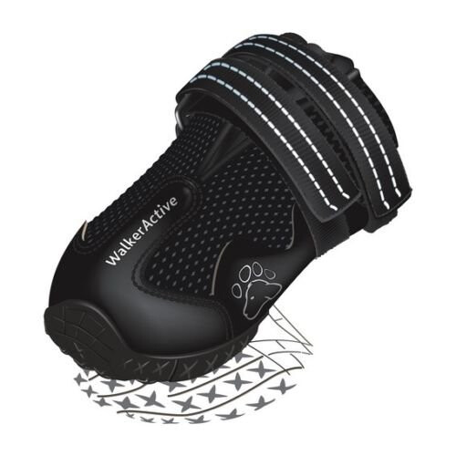 Trixie TRIXIE Botas de protección Walker Active 2 piezas S-M - Negro - Para perro
