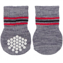 Dog Socks, Non-slip, S–m, 2 Pcs., Grey - Socks Trixie Slip Sm Nonslip - socks dog grey trixie slip sm 2 nonslip
