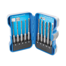Silverline SDS Plus Tct Masonry Drill Bit Set 10pce 10 Pce 4 - 12mm - Diy Sets - sds masonry drill bit diy sets flat wood bits lip spur quick change