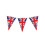 Union Jack Triangular Bunting 25 Pendant Flags @ 7m Long By Superstars - -  bunting union jack flags triangle 25 long triangular pendant 7m 1