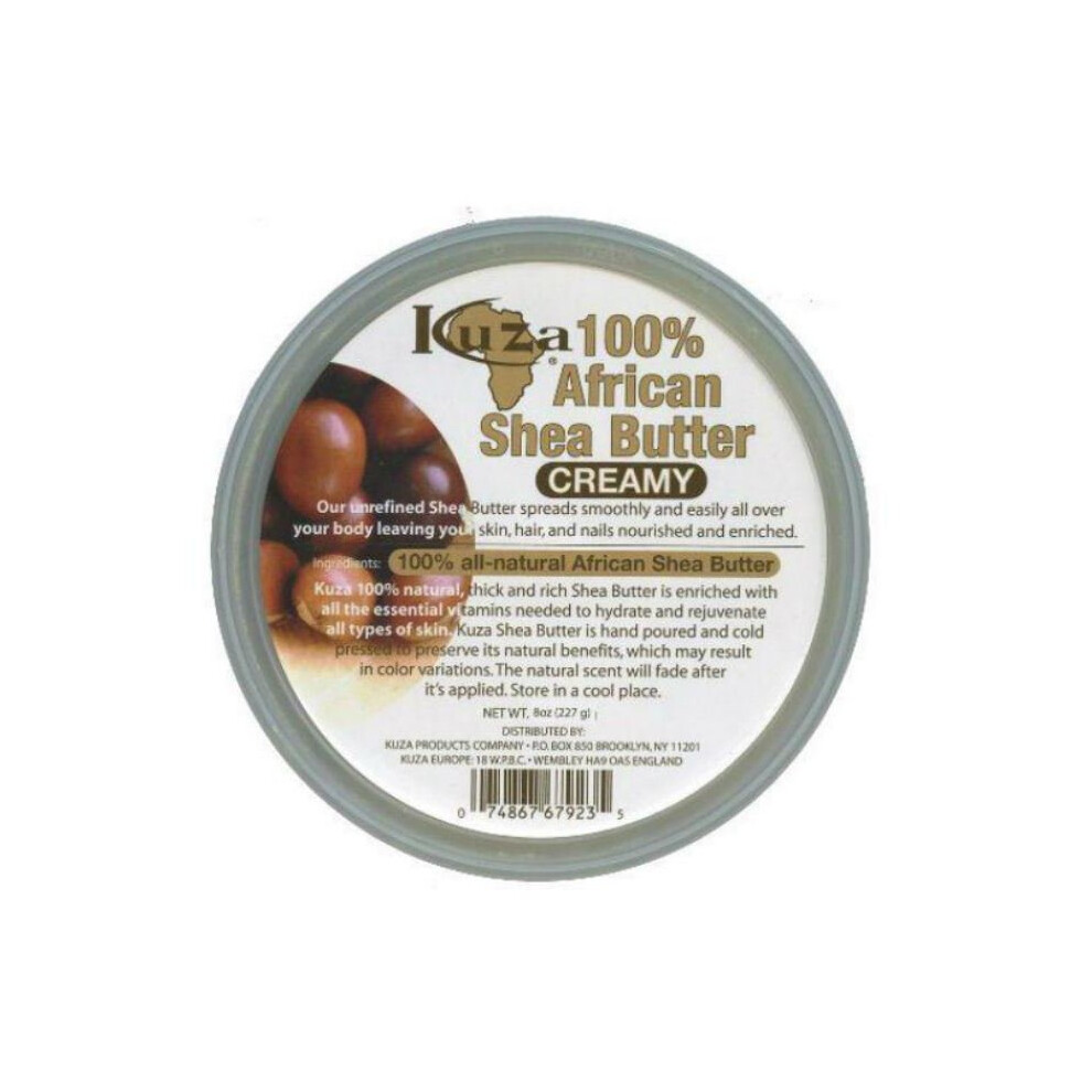Kuza 100% African Shea Butter Creamy 8 Oz