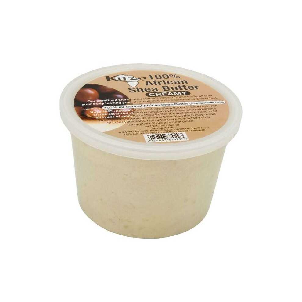 Kuza 100% African Shea Butter Creamy 15 Oz