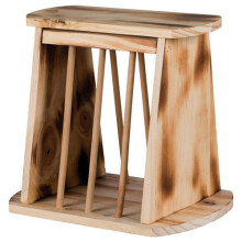 Hay Manager With Lid, Flamed, 25 × 22 × 18cm - Trixie Rodents Rack Setting Up - trixie rodents hay rack setting up new