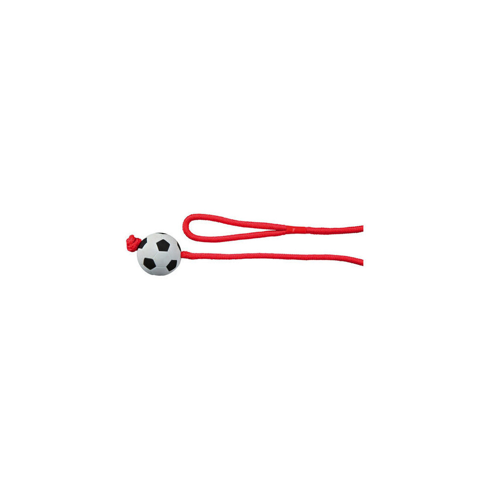 Football On A Rope, Foam Rubber, Ã 6 Cm/1.00 M - Trixie Dog Toy Rope Rubber C -  trixie dog toy football rope foam rubber 6 cm new