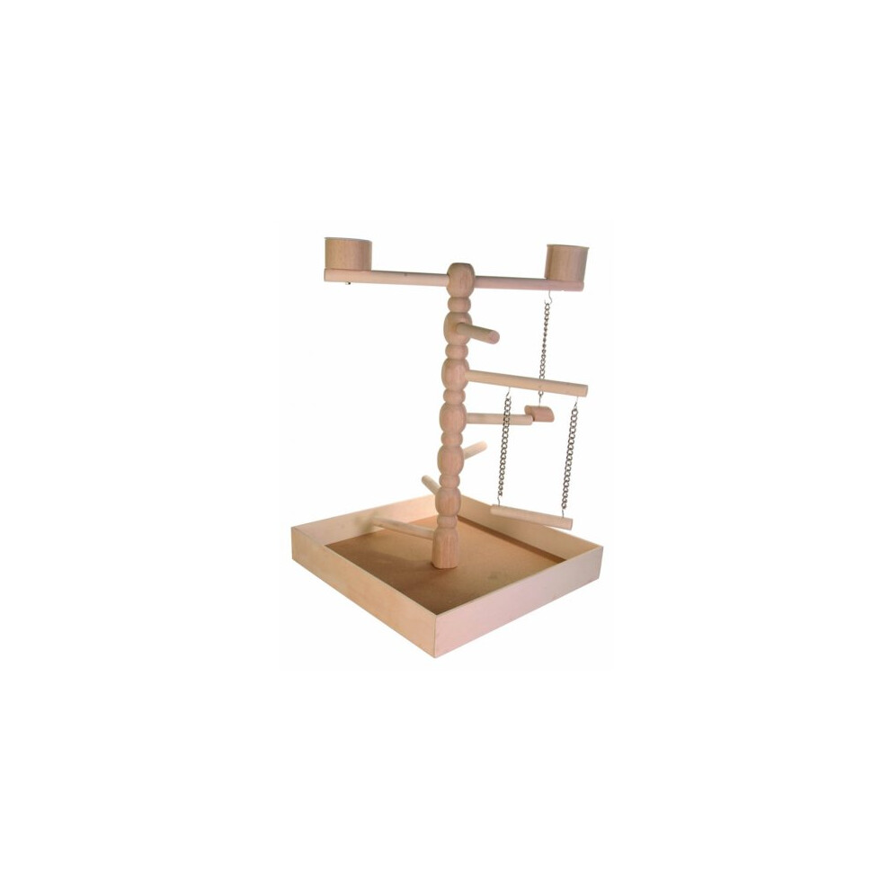 Trixie Wooden Playground, 41 × 55 × 41Cm - Playground X Stand Parrot Bird - Wooden Playground X 41 Stand Parrot Cm Bird Swing Cage 55 Toy