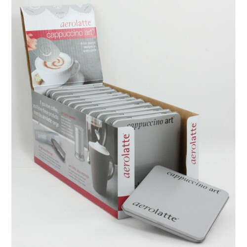 6 Cappuccino Art Coffee Stencils Templates In Tin