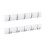 Direct Online Houseware 5pc Concealed Coat Hook Board | White Folding Hook Rack 1