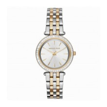 MICHAEL KORS OROLOGIO MINI DARCI PEARL WHITE TWO TONE LADIES QUARTZ ACCIAIO MK3405
