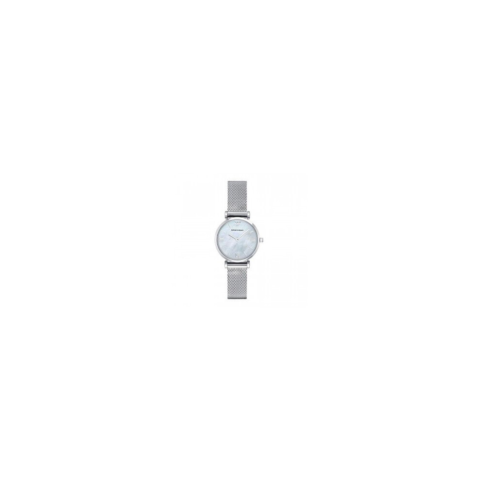 Armani Emporio Watch Gianni T-Bar Quartz Steel Ar1955 Silver