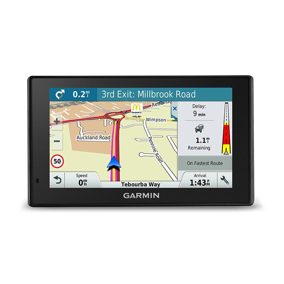 Garmin DriveSmart 50LMT-D Satellite Navigation with Western Europe Lifetime Maps and Traffic - 5 inch, Black