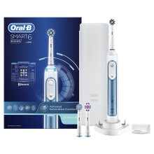 Oral-B Smart 6 Electric Rechargeable Toothbrush Powered by Braun with New Li-Ion Battery (Ships with a UK 2 Pin Plug)