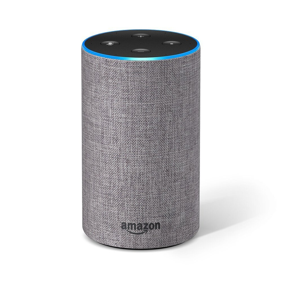 (Heather Grey Fabric) All-new Amazon Echo (2nd generation)