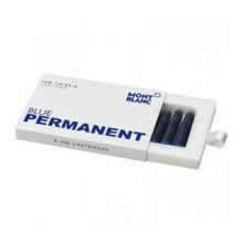 MONTBLANC INK CARTRIDGES PERMANENT BLUE INDELIBLE) 8 PIECES 107758